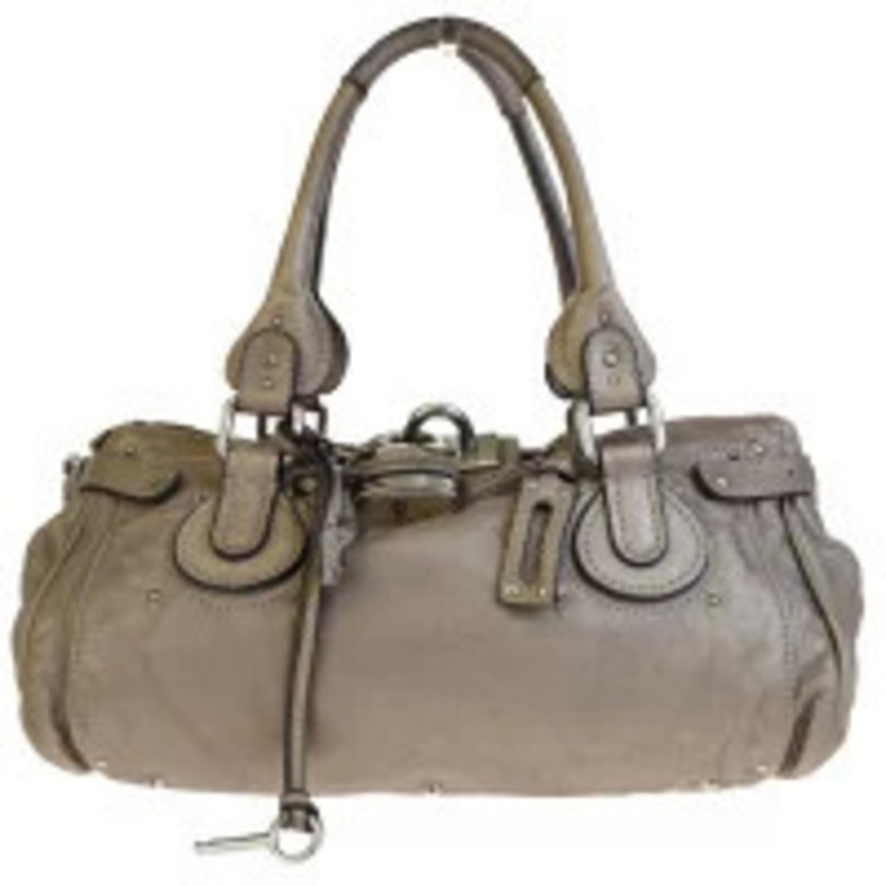 Chloe Paddington shoulder bag beige leather padlock